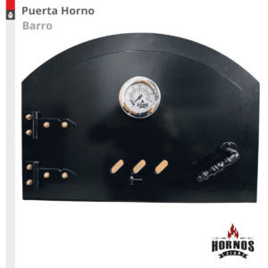 puerta para horno de barro